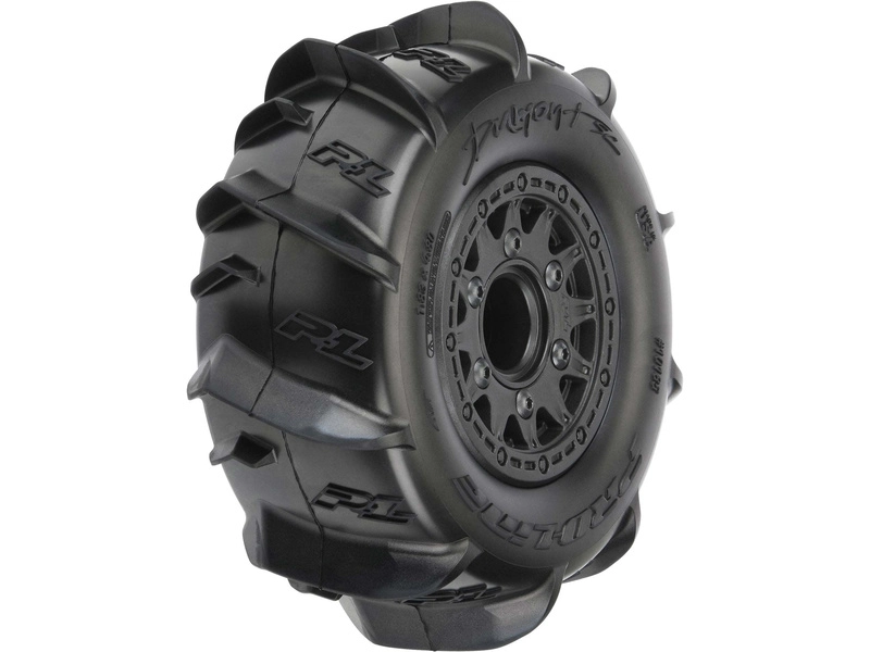 Kolesá Pro-Line 2.2/3.0", pneumatiky Dumont, čierny disk Raid H12 (2)