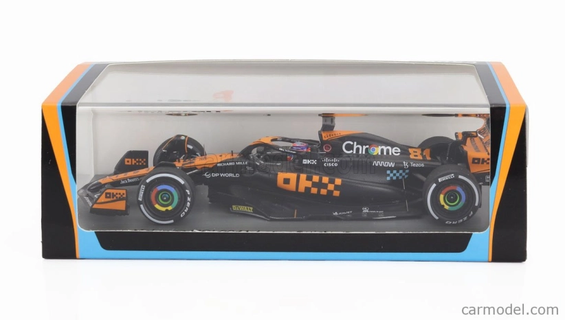 Spark-model Mclaren F1 Mcl60 Team Mclaren N 81 3rd Japan Gp 2023 Oscar Piastri 1:43 Orange Blue Black