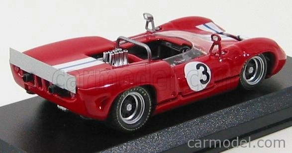 Najlepší model Lola T70 Spider N 3 Brigdgehampton 1968 G.ralph 1:43 Red