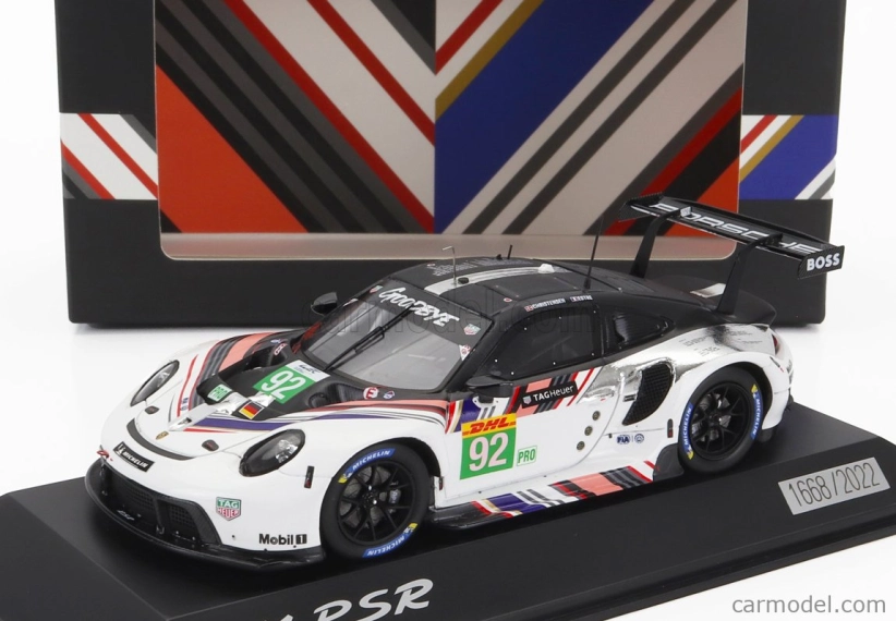 Spark-model Porsche 911 991-2 Rsr-19 Goodbye Team Porsche Gt N 92 8h Bahrain Wec 2022 K.estre - M.christensen 1:43 Biela Čierna