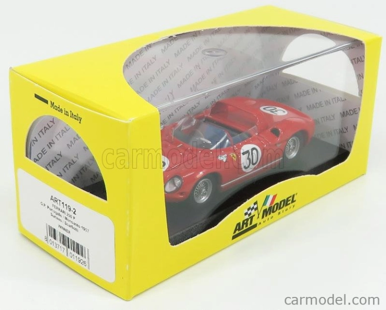 Art-model Ferrari 250p Spider Ch.0810 N 30 Winner 12h Sebring 1963 Surtees - Scarfiotti 1:43 Red