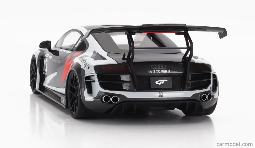 Gt-spirit Audi R8 N 10 Camo Body Kit 2013 1:18 Black Grey