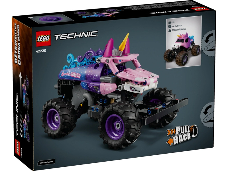 LEGO Technic - Monster Jam™ Sparkle Smash™ s naťahovacím motorom