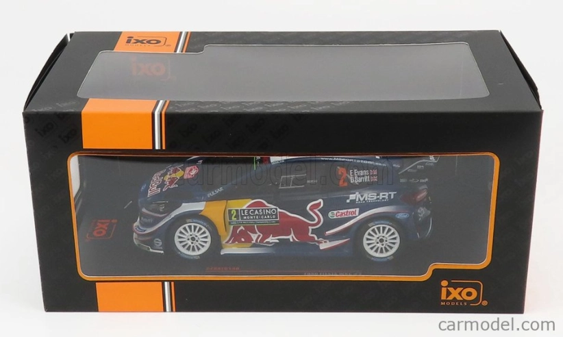 Ixo-models Ford england Fiesta Wrc Red Bull N 2 Rally Montecarlo 2018 1:24