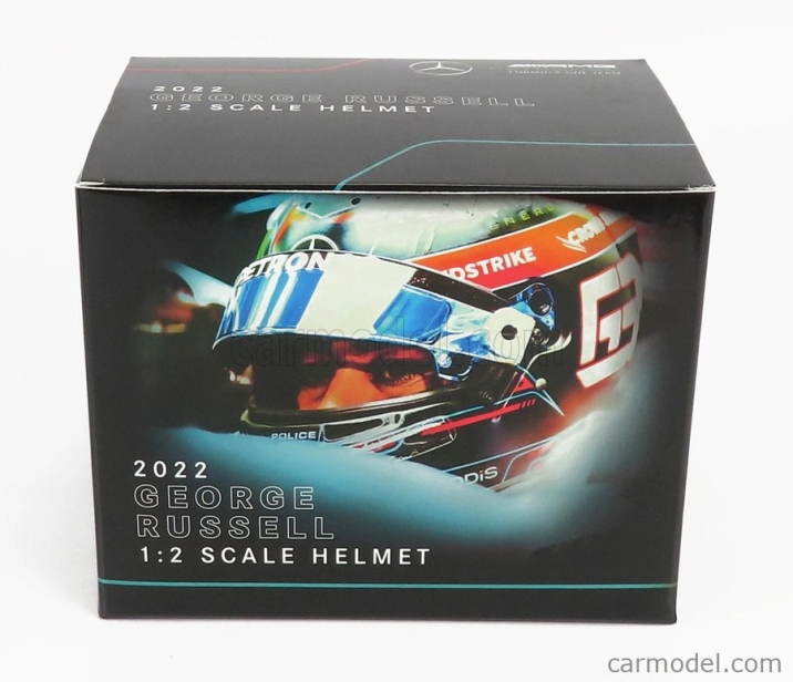 Mini helmet Bell helma F1 George Russel - Mercedes Amg Petronas Season 2022 1:2