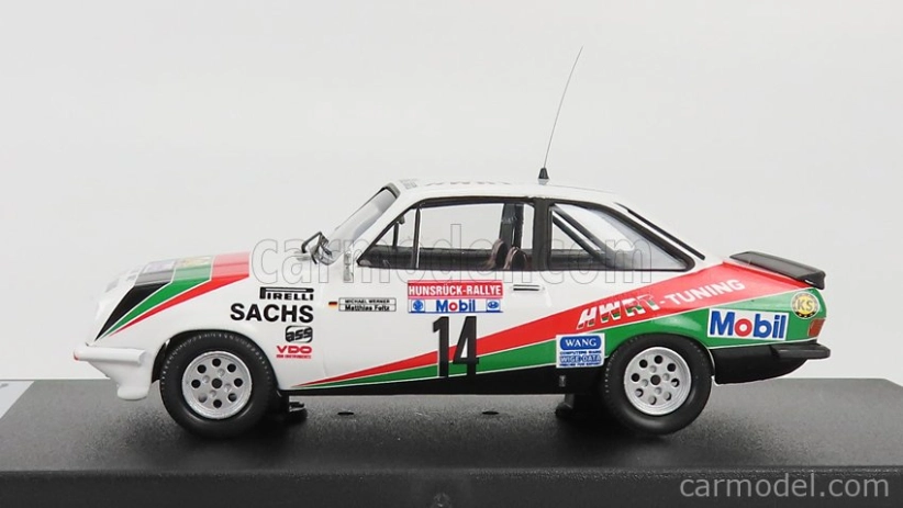 Trofeu Ford england Escort Mkii Rs 2000 N 14 Rally Hunsruck 1984 M.werner - M.feltz 1:43 Biela červená zelená