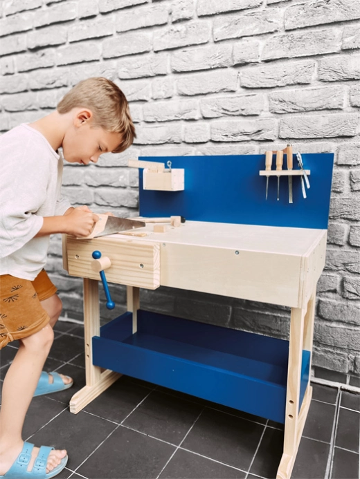 Malý Foot Baby ponk modrý s príslušenstvom