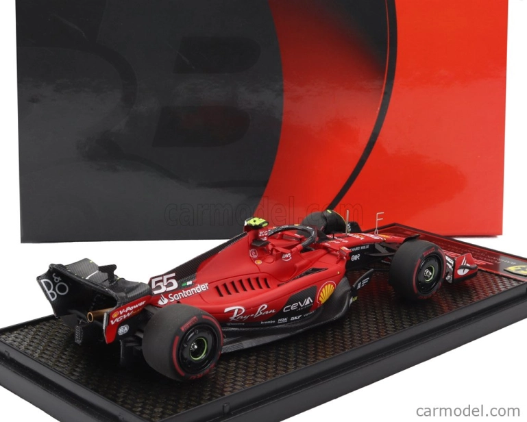 Bbr-models Ferrari F1 Sf-23 Team Scuderia Ferrari N 55 4th Bahrain Gp 2023 Carlos Sainz 1:43 Red Black
