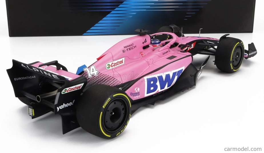 Minichamps Renault F1 A522 Team Alpine Bwt N 14 Bahrain Gp 2022 Fernando Alonso 1:18 Ružová
