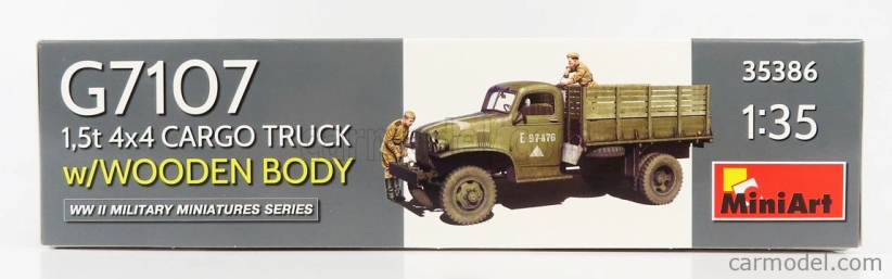 Miniart Chevrolet G7107 1,5t 4x4 Cargo Truck Drevená karoséria Vojenský 1945 1:35 /