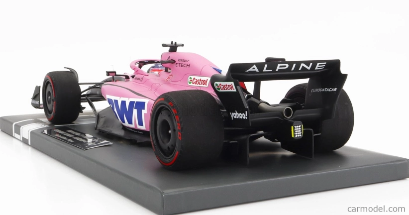 Minichamps Renault F1 A522 Team Alpine Bwt N 14 Bahrain Gp 2022 Fernando Alonso 1:18 Pink
