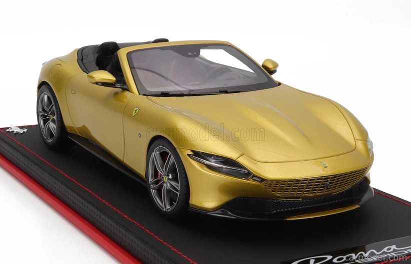 Mr-models Ferrari Roma Spider Open 2020 - Con Vetrina - With Showcase 1:18 Giallo Montecarlo - Žlutá Met.