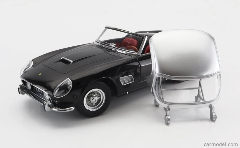 Ferrari 250gt California Spider v mierke kk s pevnou strechou 1960 1:18 čierna