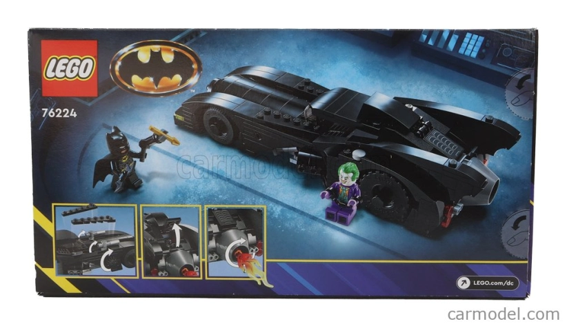 Lego Batman Lego - Batmobile - Batman Vs The Joker - 438 Pezzi - 438 Pieces Black