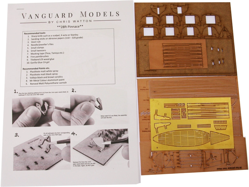 Vanguard Models Pinnace boat 28" 1:64