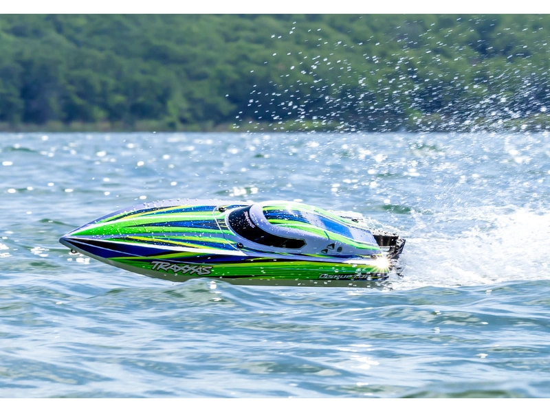 RC čln Traxxas Distruptor 4S RTR, modrý