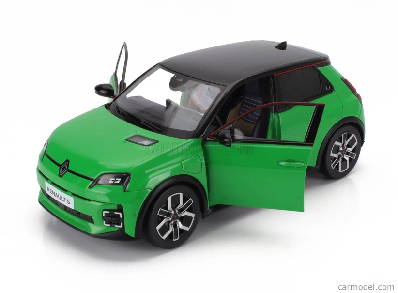 Norev Renault R5 E-tech 2024 1:18 Pop Zelená Černá
