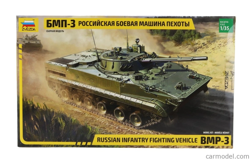 Zvezda Tank Bmp-3 Ruské bojové vozidlo pechoty Vojenské 1:35 /