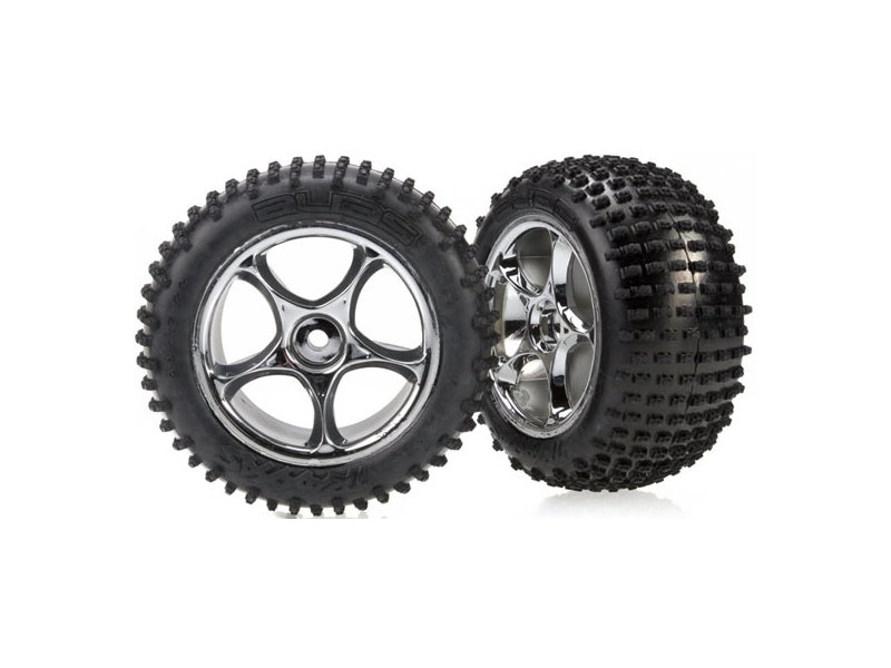 Traxxas kolo 2.2", disk Tracer stříbrný, pneu Alias (2)