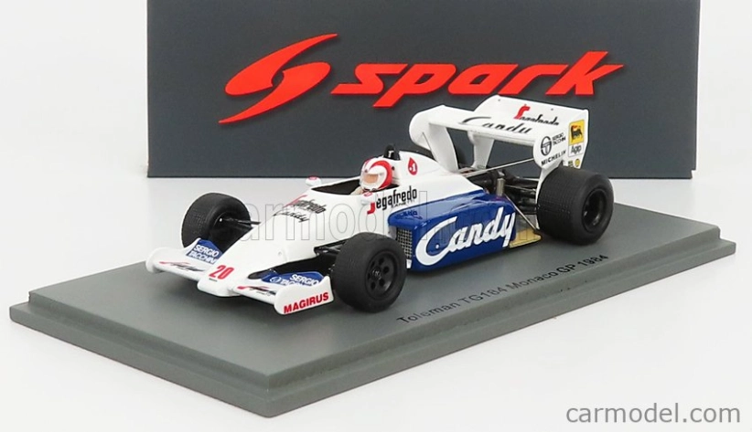 Spark-model Toleman F1 Tg184 Hart Turbo N 20 Monaco Gp 1984 J.cecotto 1:43 White Blue