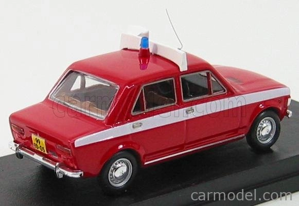 Rio-models Fiat 128 4 Porte Dutch Firemen - Fire Engine - Vigili Del Fuoco 1:43 Red