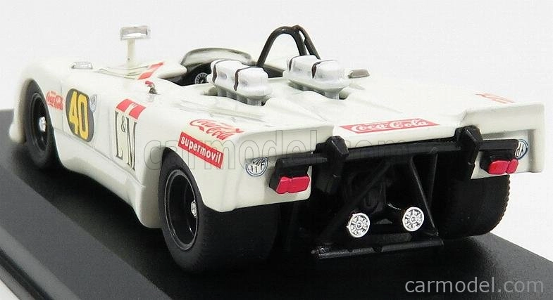 Best-model Porsche 908/2 Flunder Spider N 40 Temporada 1970 Decadenet - Pairetti 1:43 Bílá