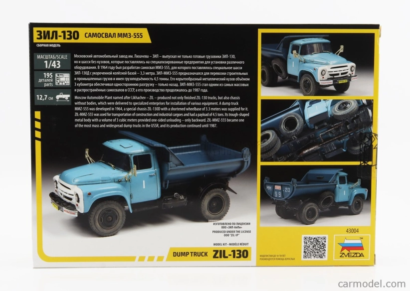 Zvezda ZIL 130 Truck Cassone Ribaltabile 1964 1:43 /