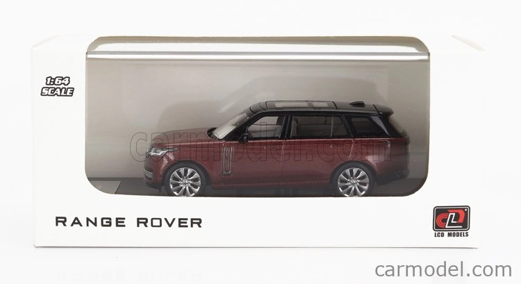 LCD model Land rover Range Rover 2022 1:64 Červený