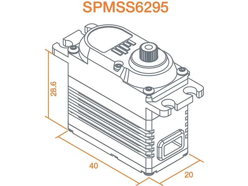 Spektrum Servo S6295 Vysokorýchlostné vysokootáčkové BL HV MG