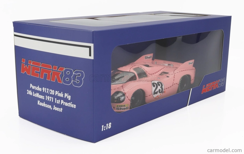 Werk83 Porsche 917/20 4.9l Team Martini International Racing Pink Pig N 23 1. tréning 24h Le Mans 1971 Reinhold Jost - Willi Kauhsen 1:18 Pink