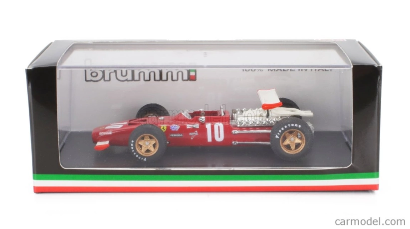 Brumm Ferrari F1 312 N 10 Italy Gp 1969 Pedro Rodriguez 1:43 červená biela