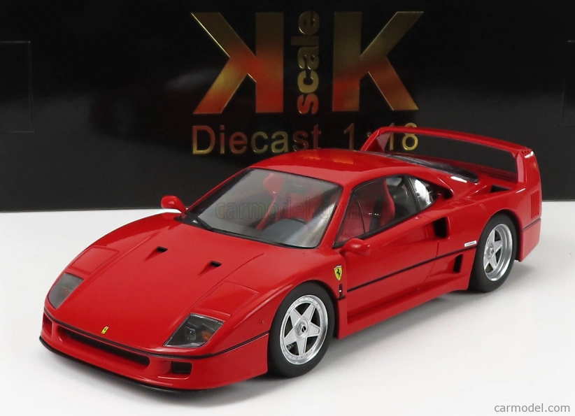 Ferrari F40 1987 v mierke Kk - Červený interiér 1:18