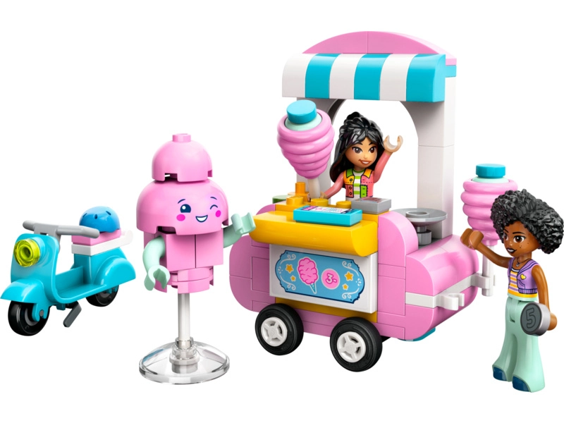 LEGO Friends – Stánok s cukrovou vatou a skúter