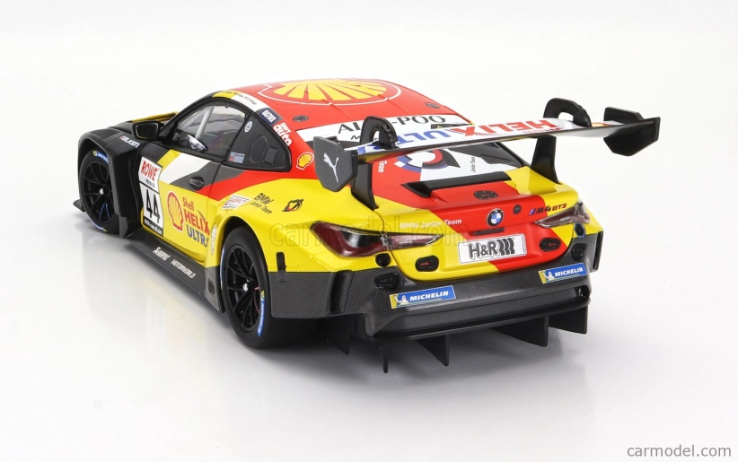 Minichamps BMW radu 4 M4 Gt3 Team Bmw Junior N 44 Víťaz Nls 3 Nurburgring Adac Rundstrecken Trophy 2023 Dan Harper - Max Hesse - Neil Verhagen 1:18 Žltá červená čierna