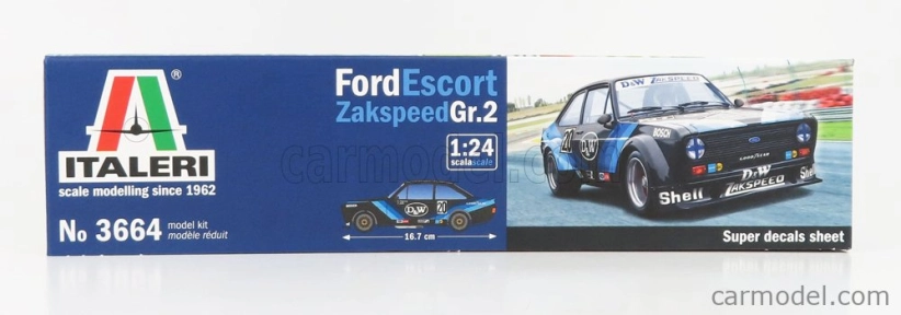 Italeri Ford england Escort Rs Mkii Gr.2 Team D&w Zakspeed N 20 Race 1977 1:24 /