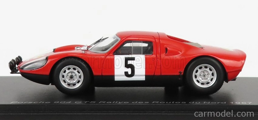 Spark-model Porsche 908 Gts N 5 Rally Routes Du Nord 1967 R.dutoit 1:43 Red
