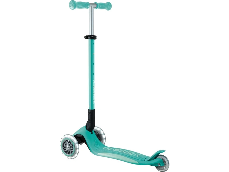 Globber - Koloběžka Primo Plus Lights V2 skládací Blue/Emerald Green