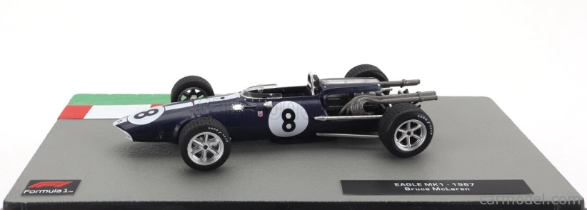 Edicola Eagle F1 Mki N 8 Sezóna 1967 Bruce Mclaren 1:43 Modrá
