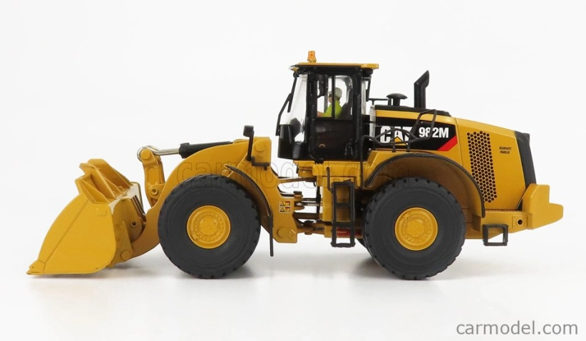 Dm-models Caterpillar Cat982m Ruspa Gommata - Scraper Tractor Wheel Loader 1:50 Žlutá Černá