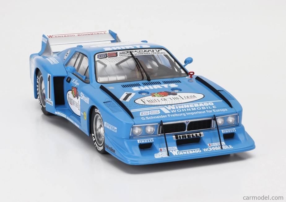 Mcg Lancia Beta Montecarlo Turbo Gr.5 Team Gs Sport Fruit Of The Loom N 1 Grc Adac Supersprint Nurburgring 1981 Hans Heyer 1:18 biela svetlomodrá