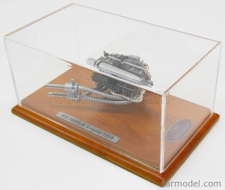 Cmc Mercedes benz Motore - Motor Mercedes 300sl 1955 - S vitrínou - Con Vetrina 1:18 Silver