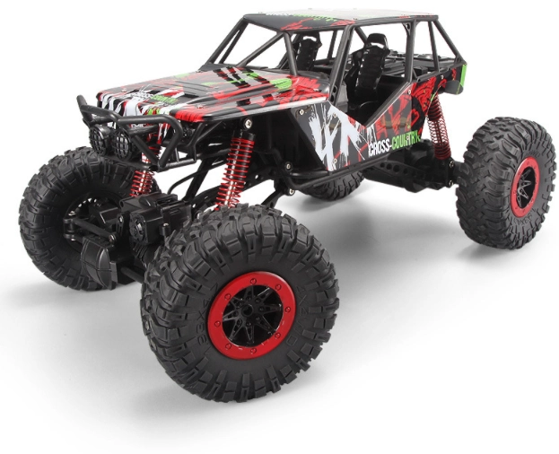 NA DÍLY - RC auto Rock Crawler 1:10, červená