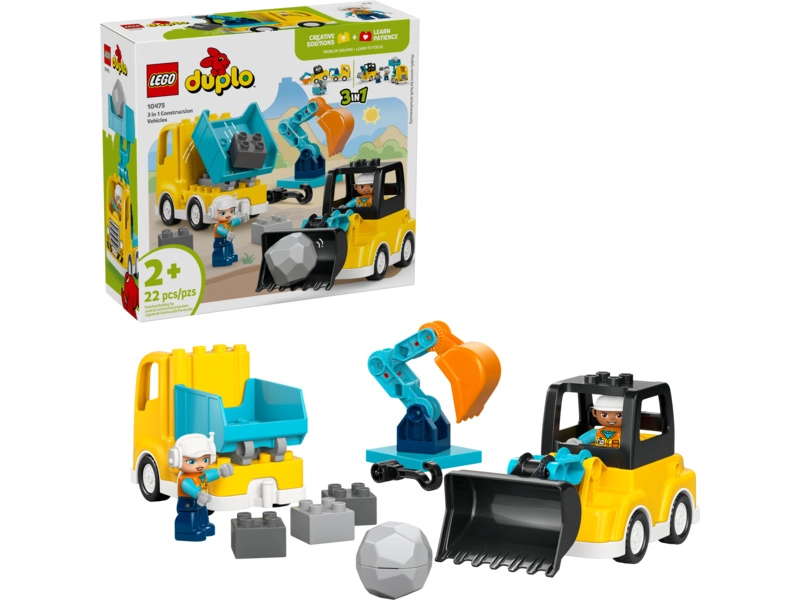 LEGO DUPLO - Vozidlá na stavbe 3 v 1