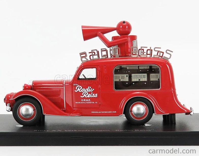 Autocult Steyr Xx Versuchswagen - Radio Reiss - Austria 1929 1:43 Red