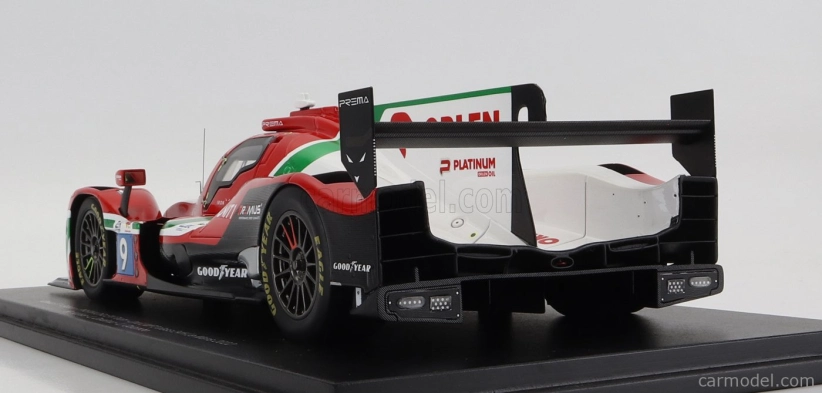 Spark-model Oreca Gibson 07 Gk428 4.2l V8 Team Prema Orlen N 9 2nd Lmp2 Class 24h Le Mans 2022 R.kubica - L.deletraz - L.colombo - Con Vetrina - With Showcase 1:18 Červená Bílá Zelená