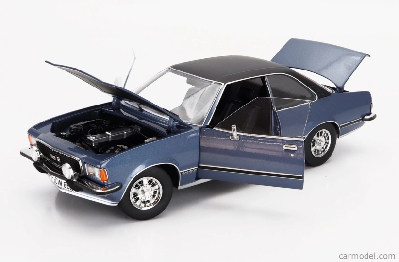 Touring modelcars Opel Commodore B Gs/e Coupe 1975 1:18 Svetlomodrá s čiernou