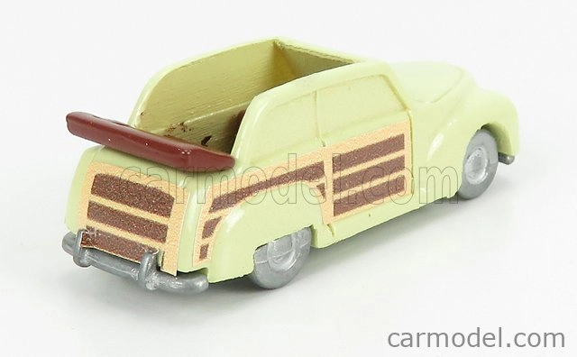 Officina-942 Fiat 1100 E Cabriolet Open Venilia Carrozzeria Savio 1949 1:76 Svetložlté drevo
