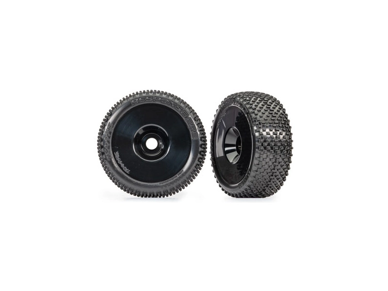Kolesá Traxxas 3,0", čierny disk, pneumatiky Response Pro (2)
