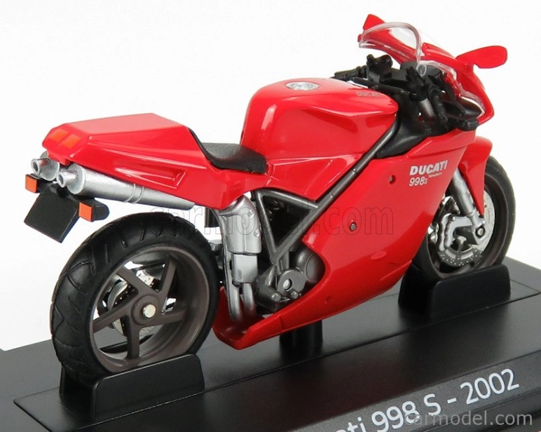 Edicola Ducati 998s Testastretta 136hp 2002 1:24 červená