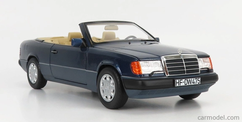 Norev Mercedes benz E-class 300ce 24v (a124) Cabriolet Open 1991 1:18 Námořní Modrá Met